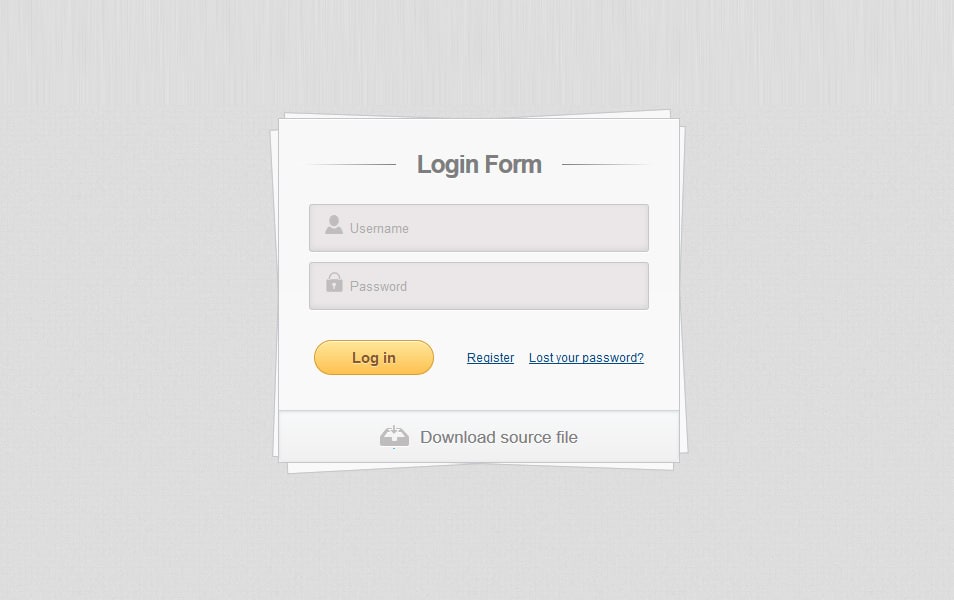 Login form template free download with source code